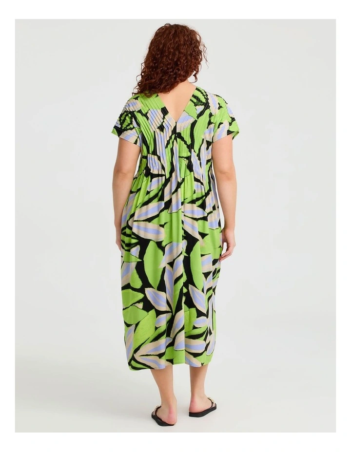 Natural Botanical Maxi Dress in Print image 2