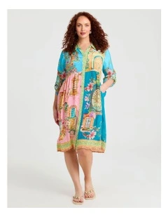 Natural Iris Dress Print