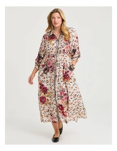 Natural Briar Shirt Dress Print