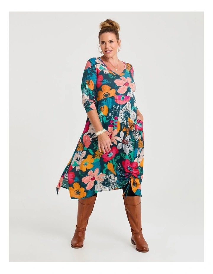 Cotton Lily Bloom Dress Print image 1