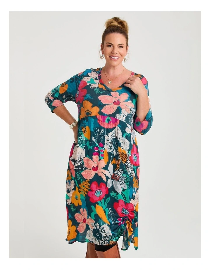 Cotton Lily Bloom Dress Print image 3