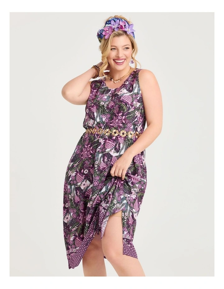 Catalina Natural Ginger Dress Print image 4