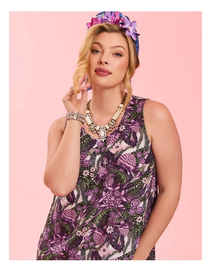 Catalina Natural Ginger Dress Print image 7