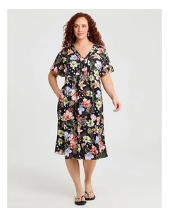 Natural Getaway Floaty Dress Print