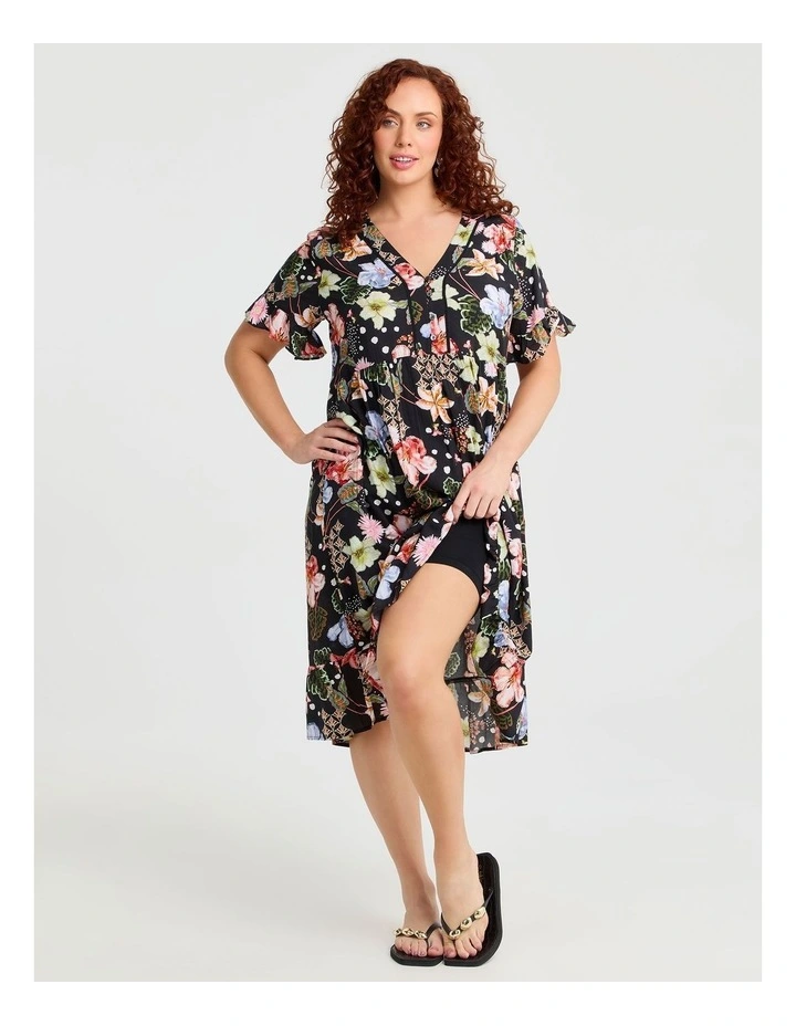 Natural Getaway Floaty Dress Print image 4