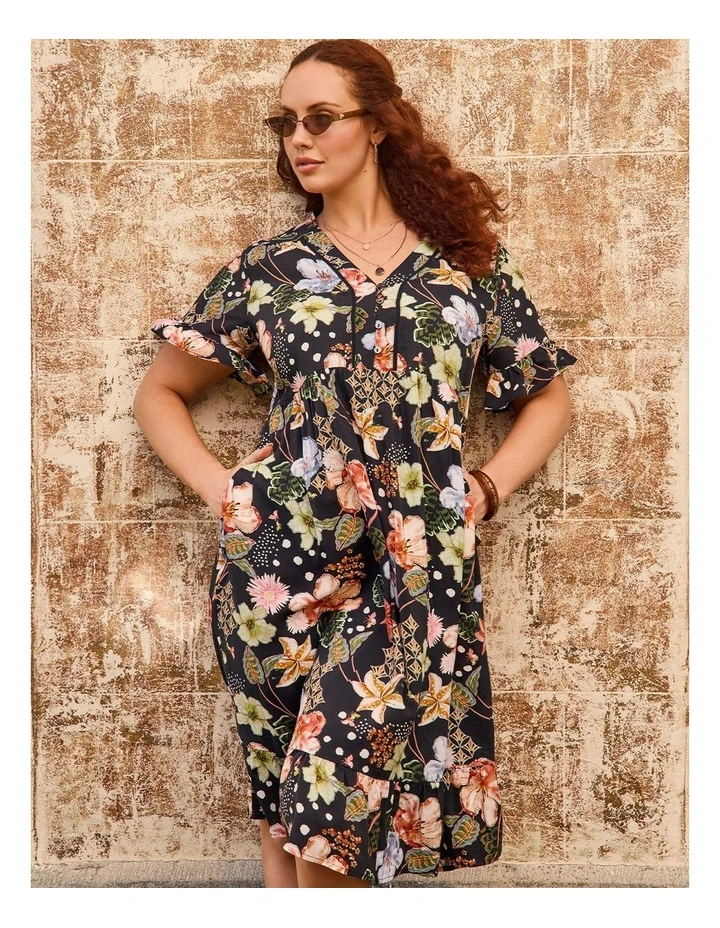 Natural Getaway Floaty Dress Print image 7