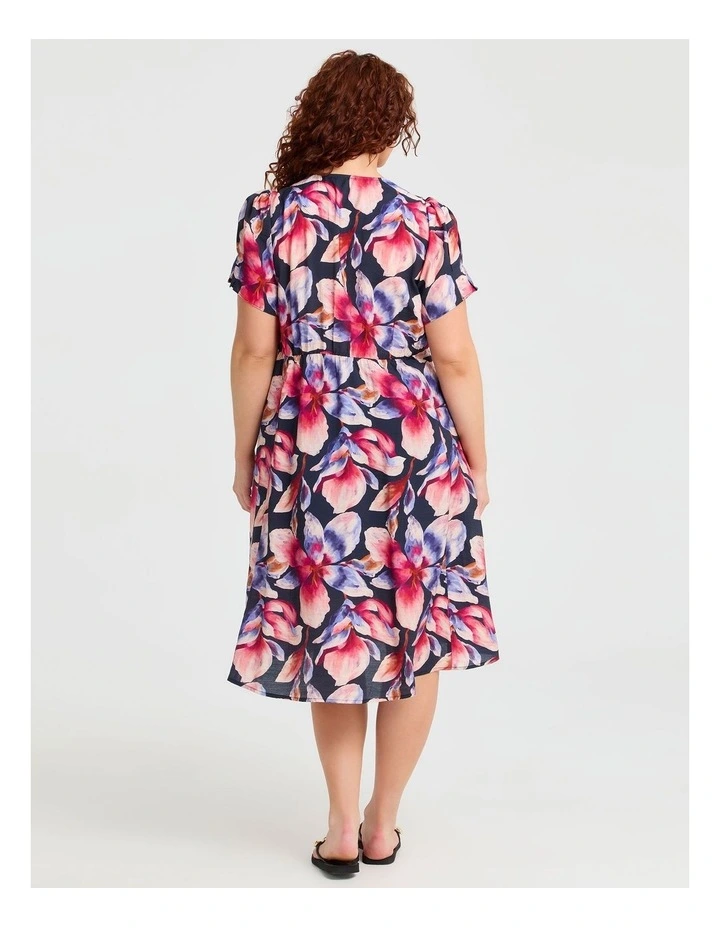Natural Bloom Button Thru Dress Print image 2