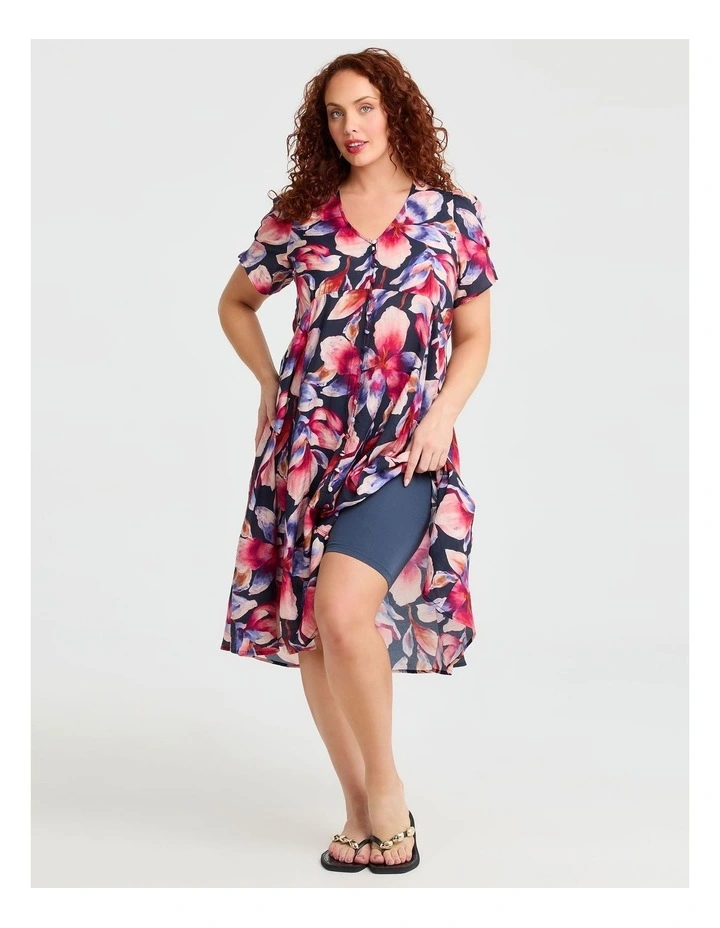 Natural Bloom Button Thru Dress Print image 4