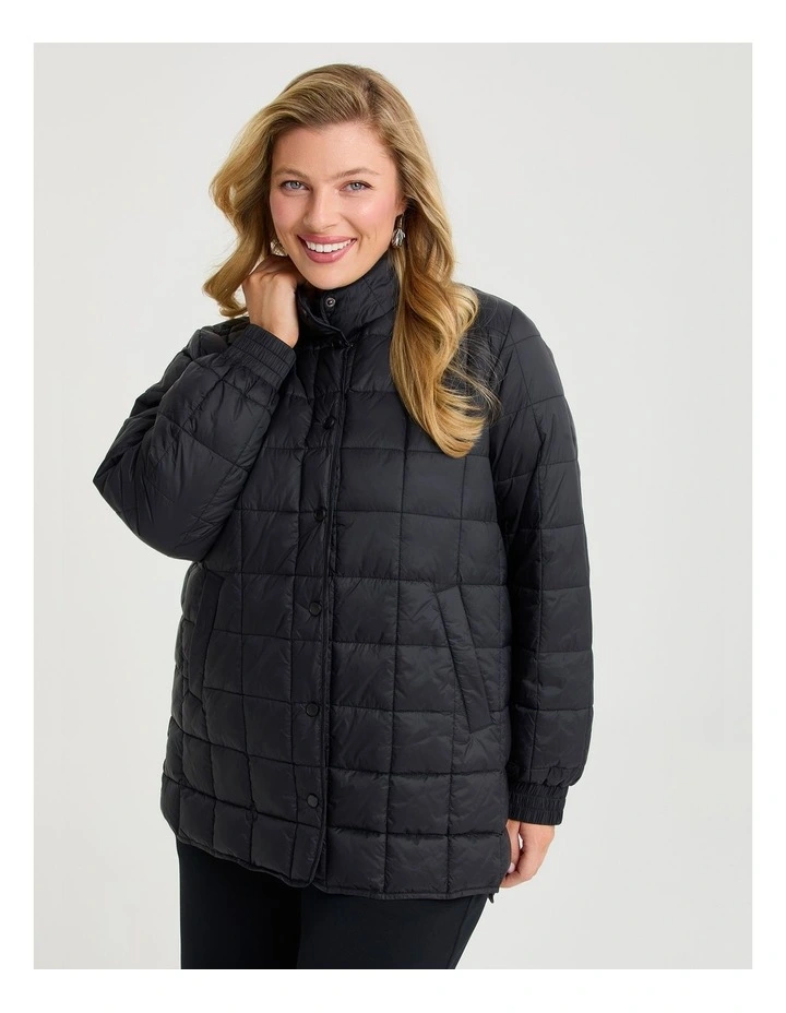 Quilted Travel-friendly Puffer Black image 1