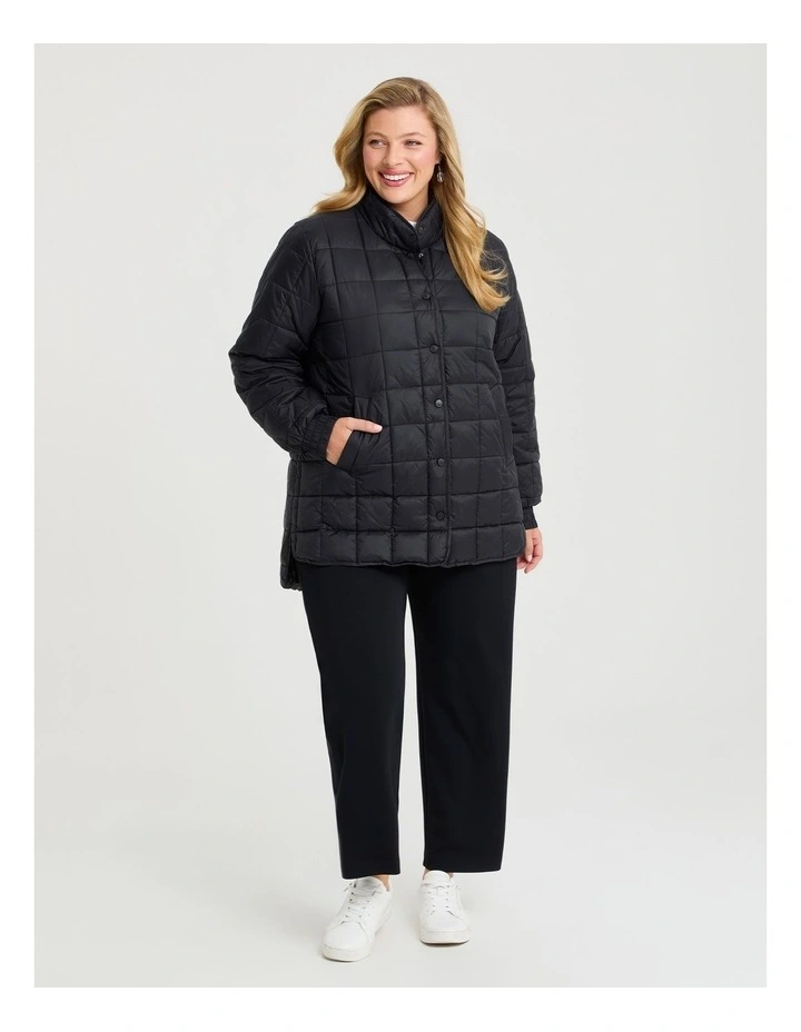 Quilted Travel-friendly Puffer Black image 3