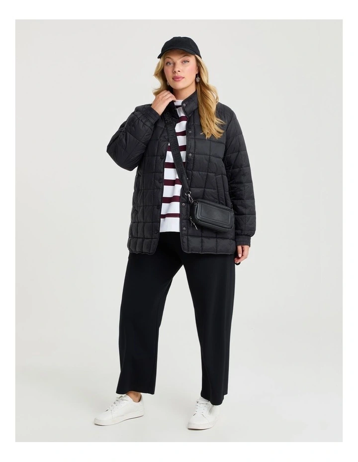 Quilted Travel-friendly Puffer Black image 5