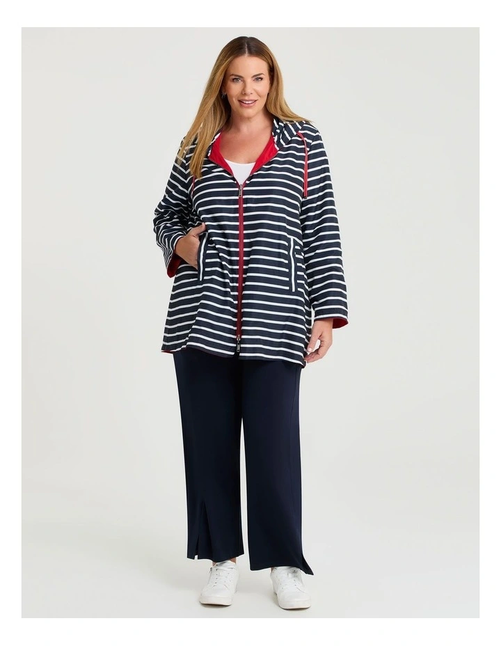 Zip Reversible Wind Jacket in Racing Red image 4