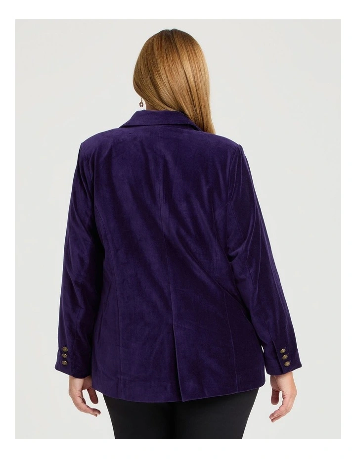 Midnight Velvet Luxe Jacket in Inkberry image 2