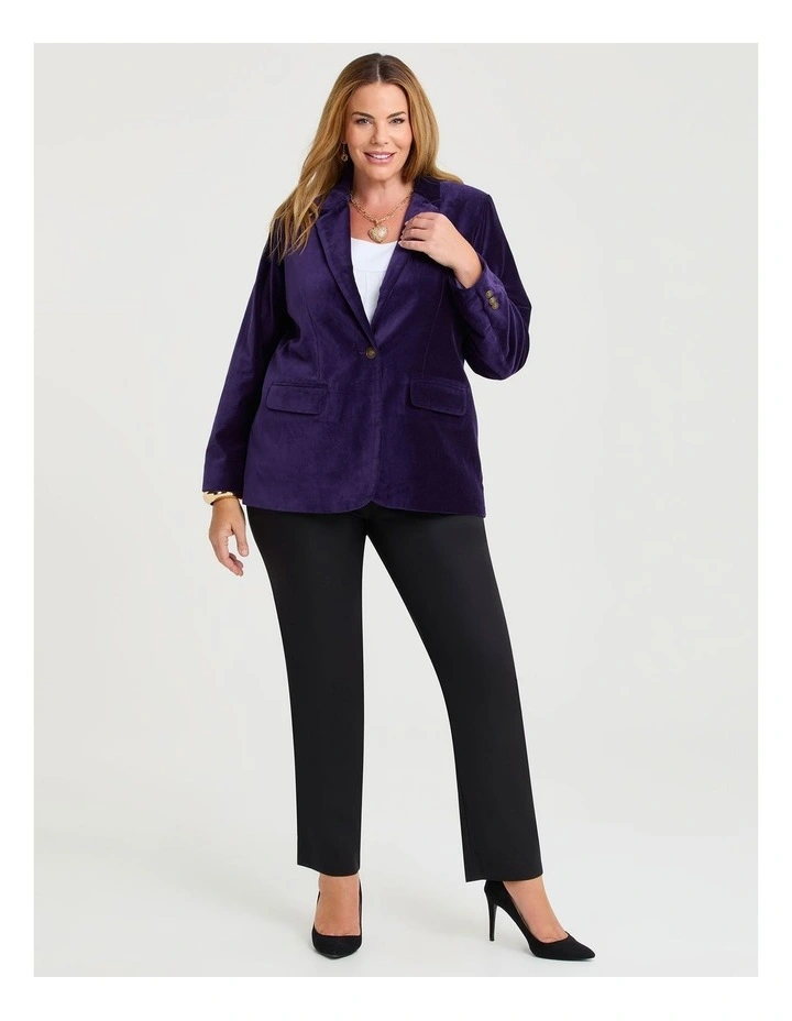 Midnight Velvet Luxe Jacket in Inkberry image 5