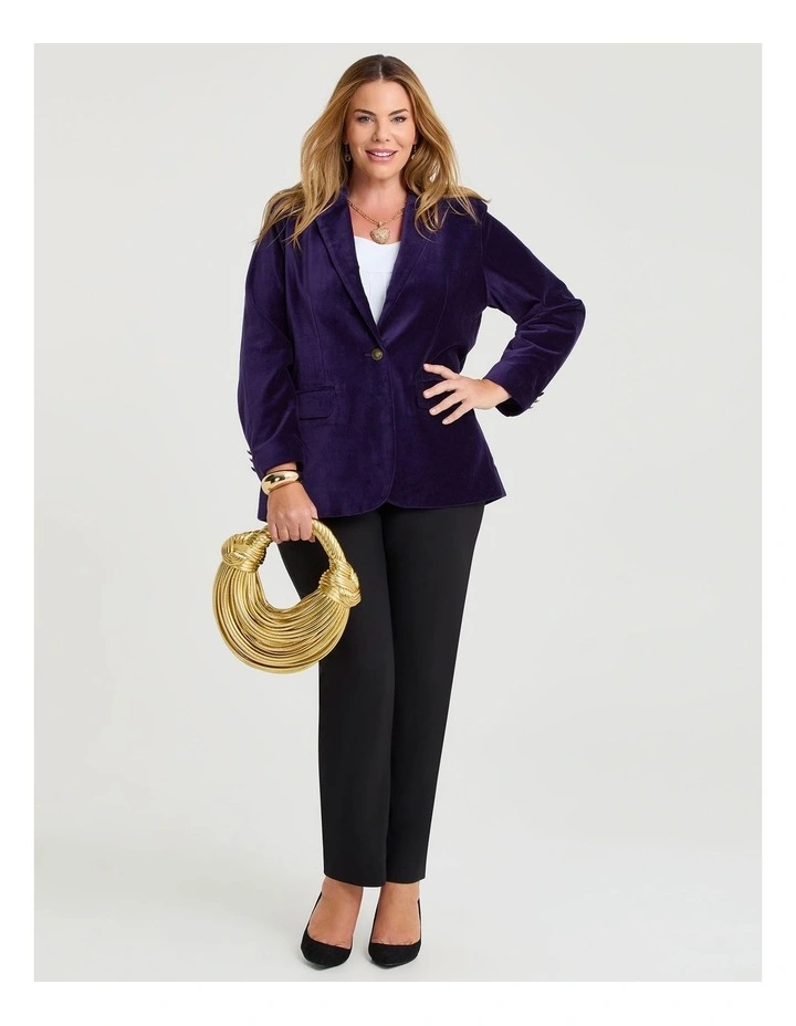 Midnight Velvet Luxe Jacket in Inkberry image 6