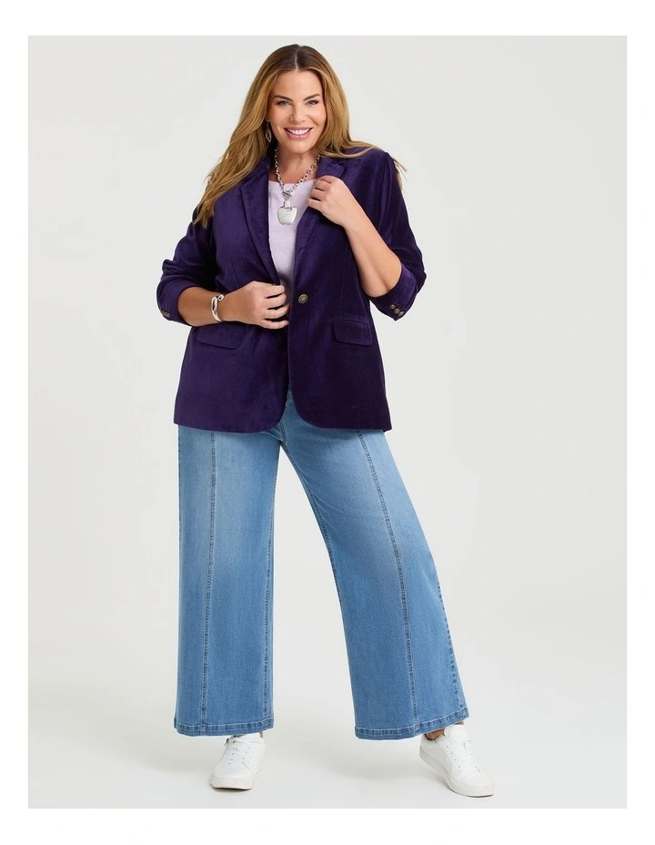 Midnight Velvet Luxe Jacket in Inkberry image 7