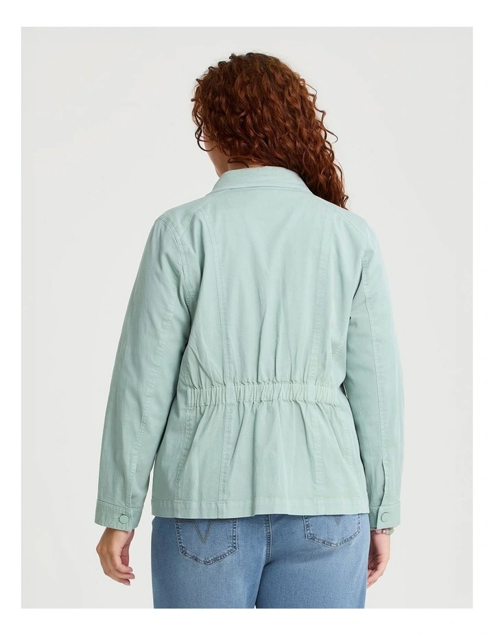 Lyocell Blend Casual Jacket Soft Nile Blue image 2