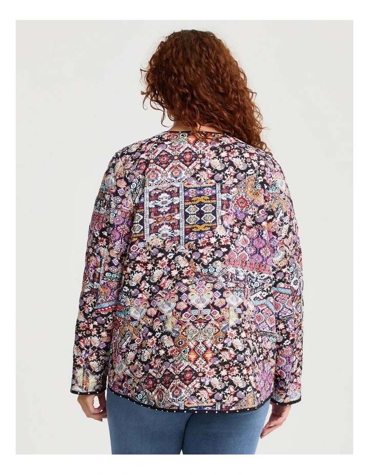 Natural Boho Reversible Jacket Print image 4