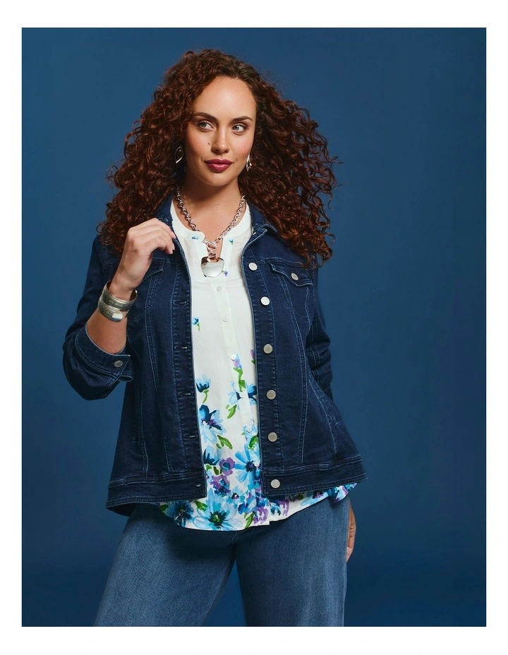 The Signature Denim Jacket Mid Indigo image 4