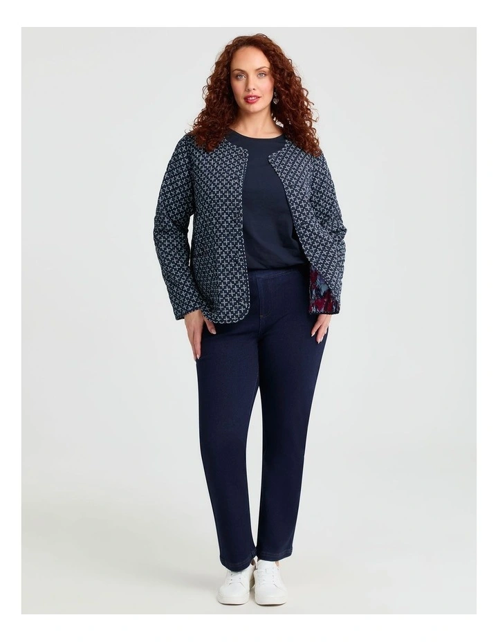 Best Friend Straight Leg Jean in Indigo image 3