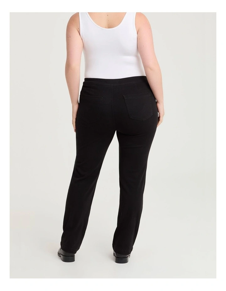 Best Friend Straight Leg Jeans in Black image 2