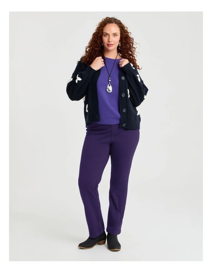 Best Friend Straight Leg Jean in Dark Liberty Purple image 3