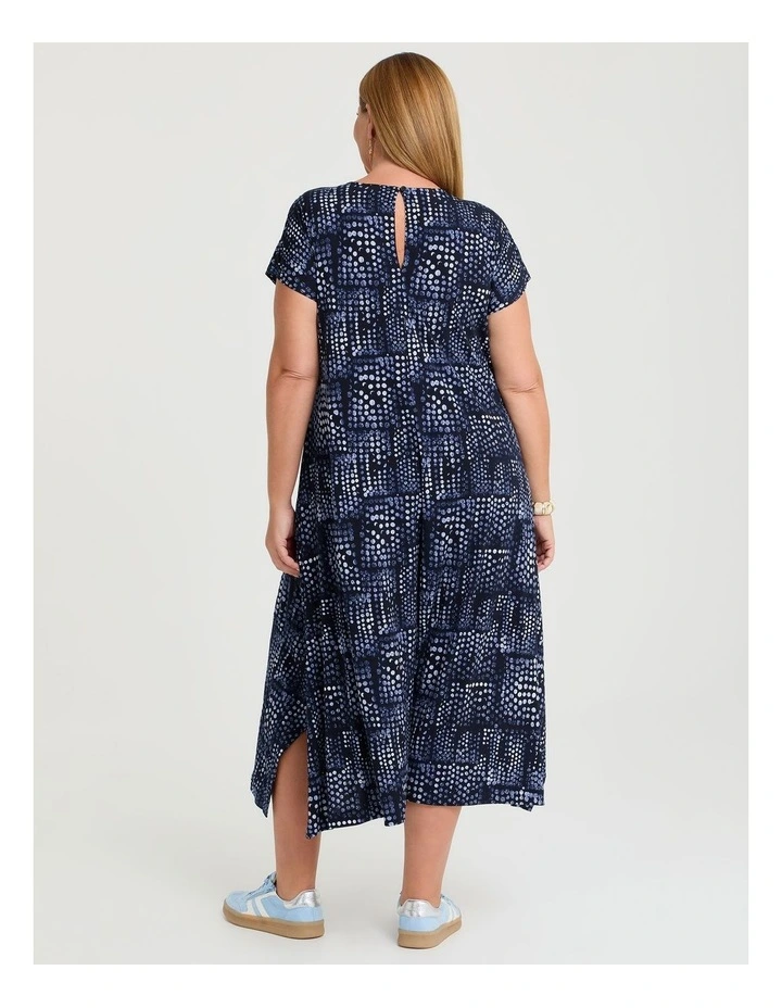 Zip Front Spot Luna Jumpsuit Dark Indigo Spot image 2