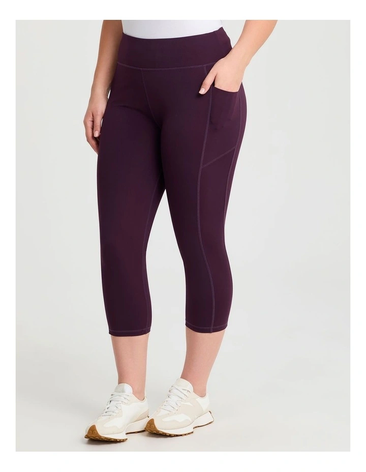 Cloud Touch Seam Detail Legging in Huckleberry image 1