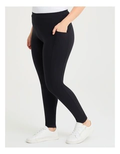 Cloud Touch Pocket Legging in Black