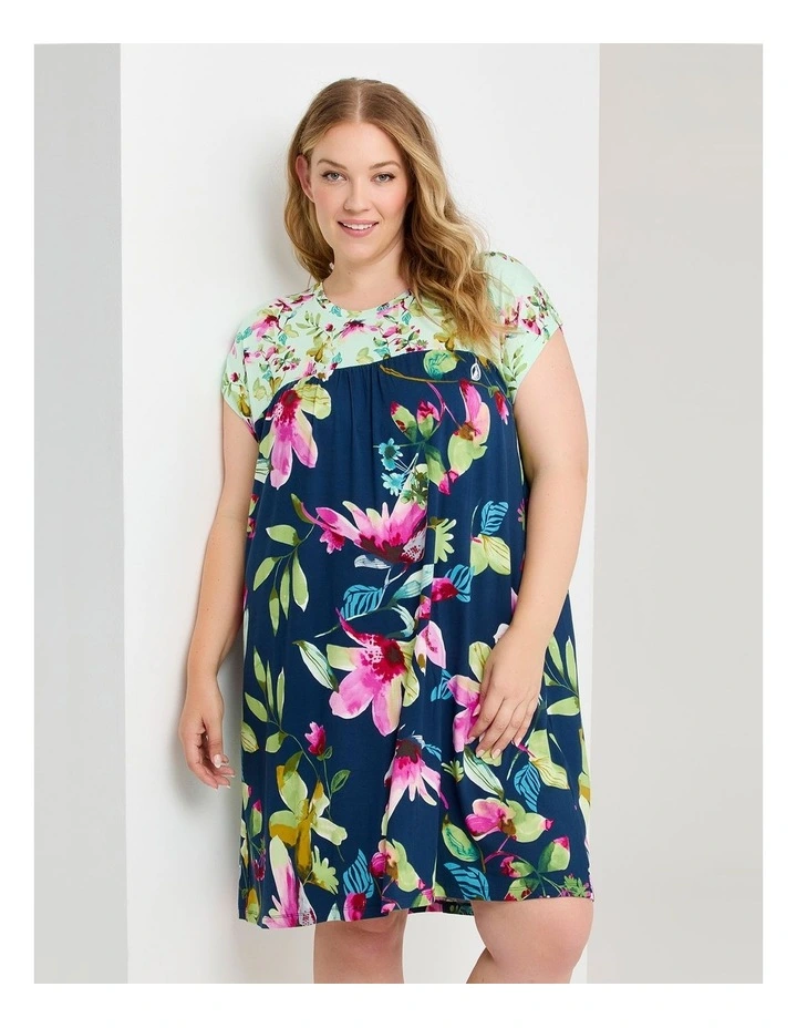 Bamboo Floral Nightie in Print image 3