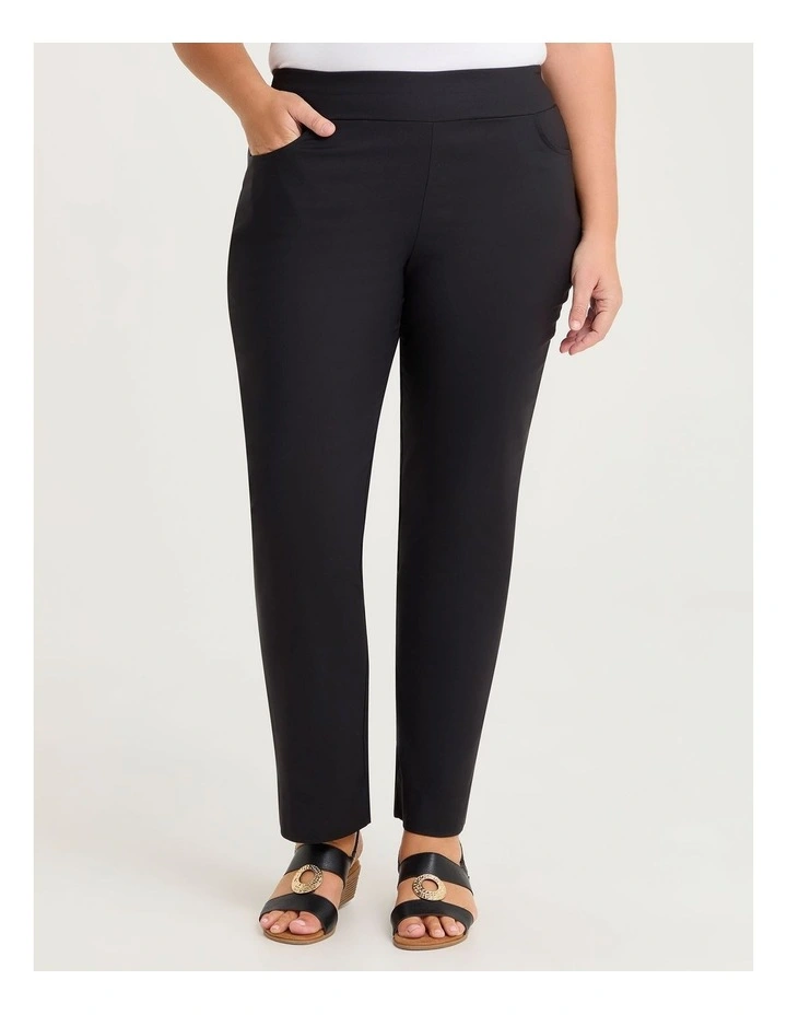 Editorial Pocket Full Length Pant in Black image 1