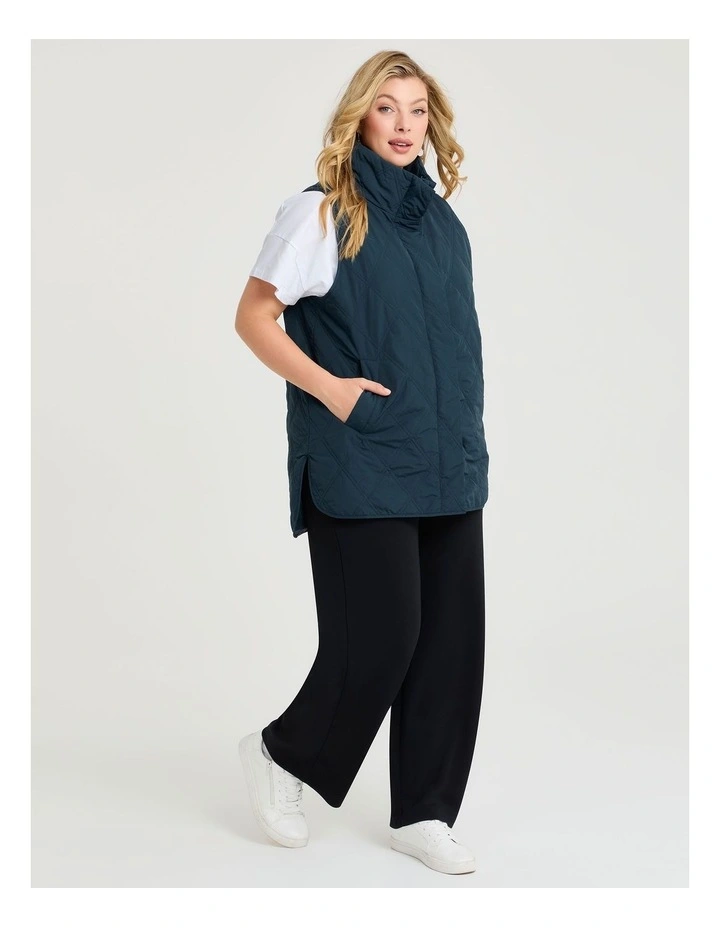 Luxe Touch Wide Leg Trackpant in Black image 4