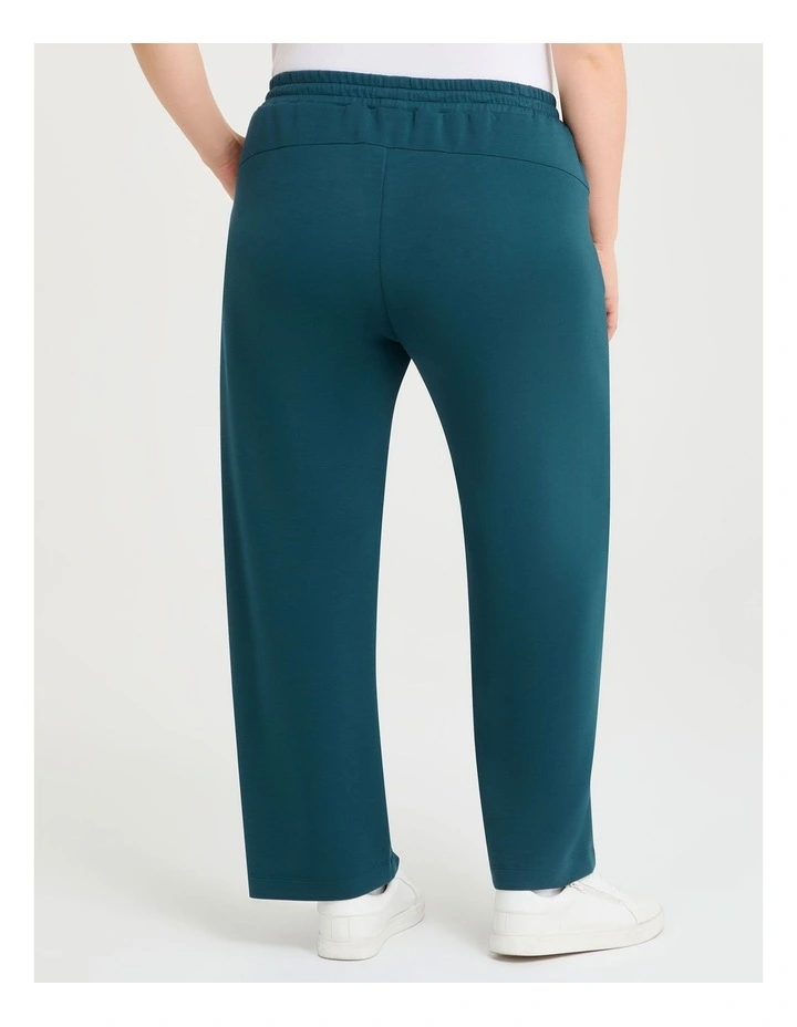 Luxe Touch Wide Leg Trackpant in Teal image 2