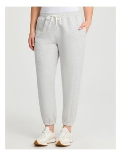 Luxe Touch Seam Detail Jogger Grey Marle