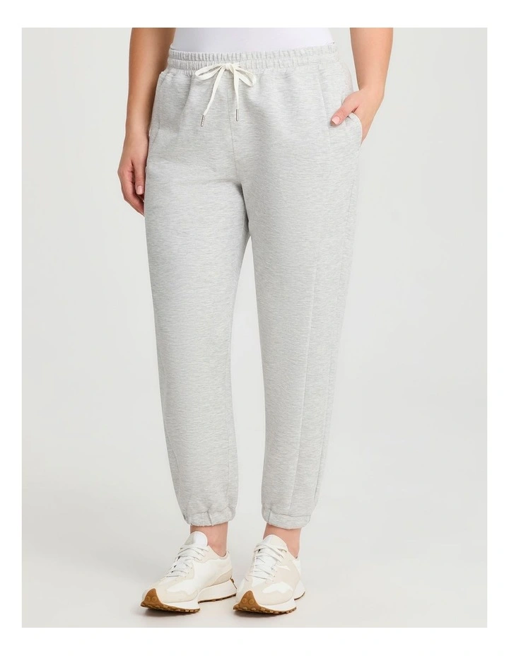 Luxe Touch Seam Detail Jogger Grey Marle image 1