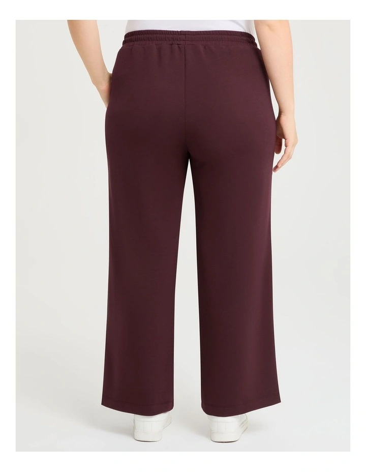 Luxe Touch Side Stripe Trackpant in Plum image 2