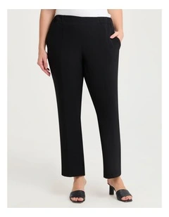Melba Suit Straight Leg Pant in Black