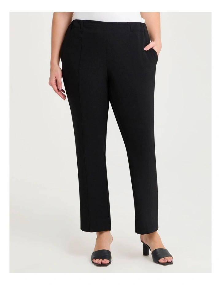 Melba Suit Straight Leg Pant in Black image 1