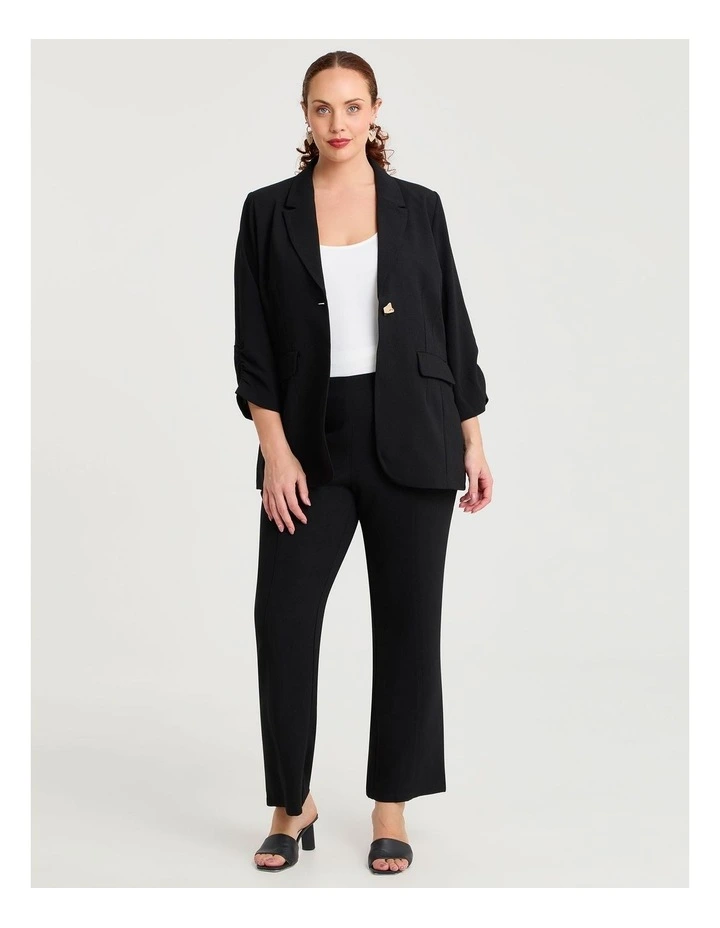 Melba Suit Straight Leg Pant in Black image 3