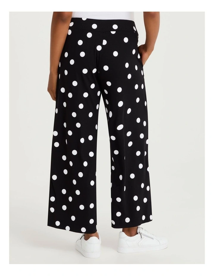 Natural Polka Dot Pant in Black image 2