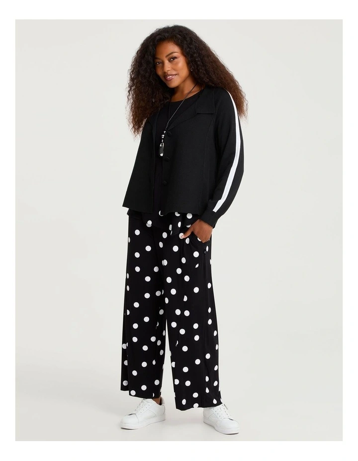 Natural Polka Dot Pant in Black image 4