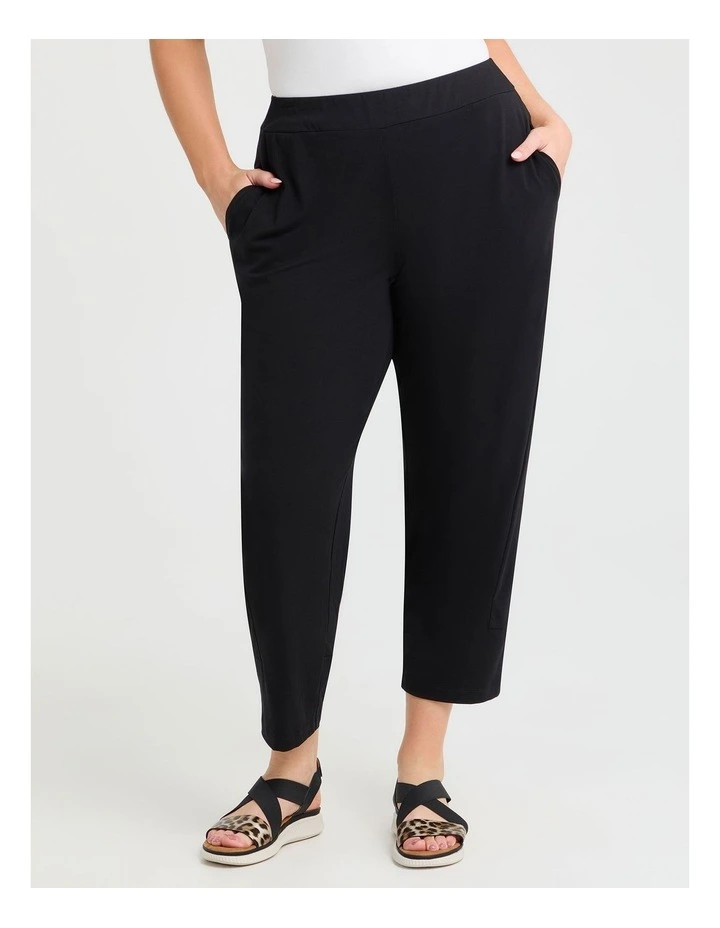 Pima Cotton Icon Pant in Black image 1