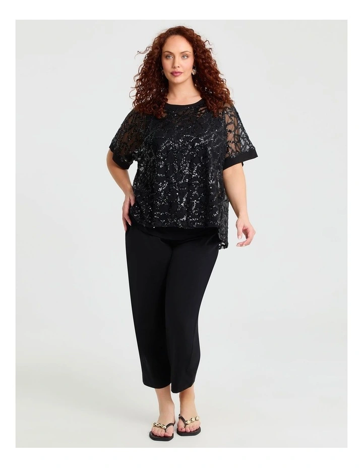 Pima Cotton Icon Pant in Black image 2