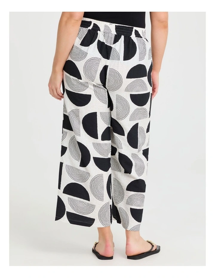 Natural Tara Abstract Pant in Print image 2