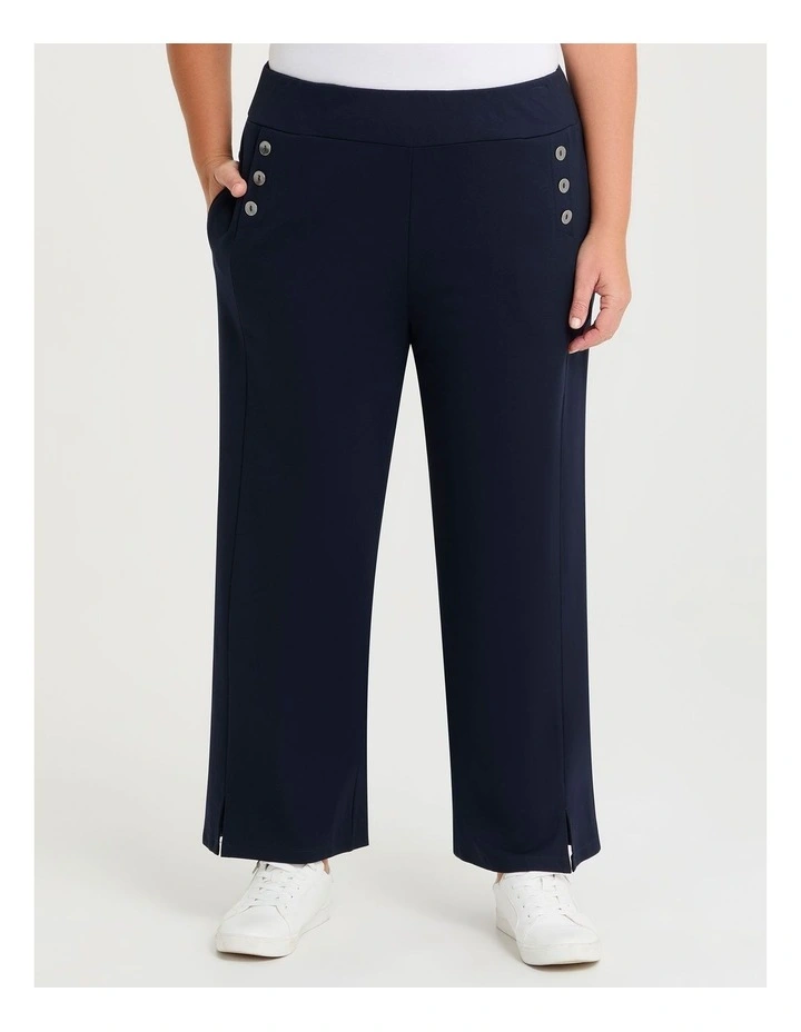 Sailor Bamboo Ponte Pant in Dark Indigo image 1