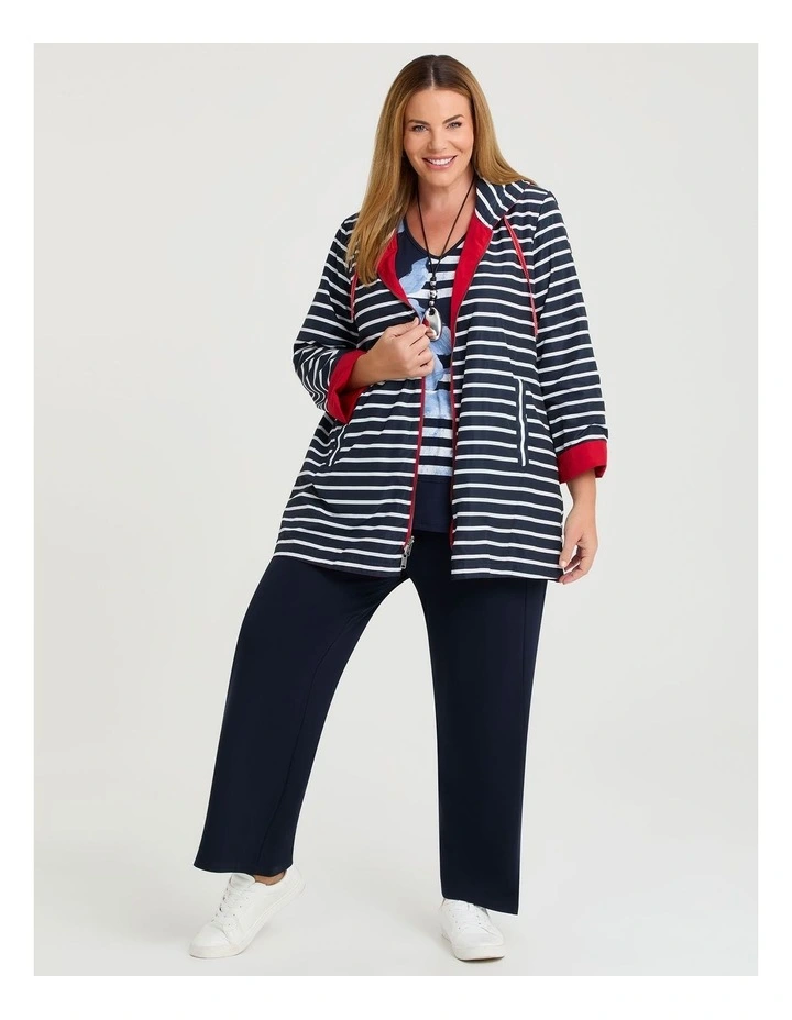 Sailor Bamboo Ponte Pant in Dark Indigo image 3