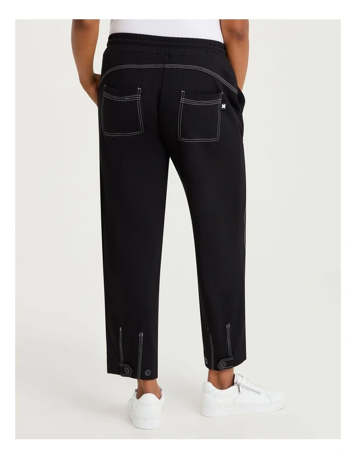 Ponte Stitch Samara Pant in Black image 2