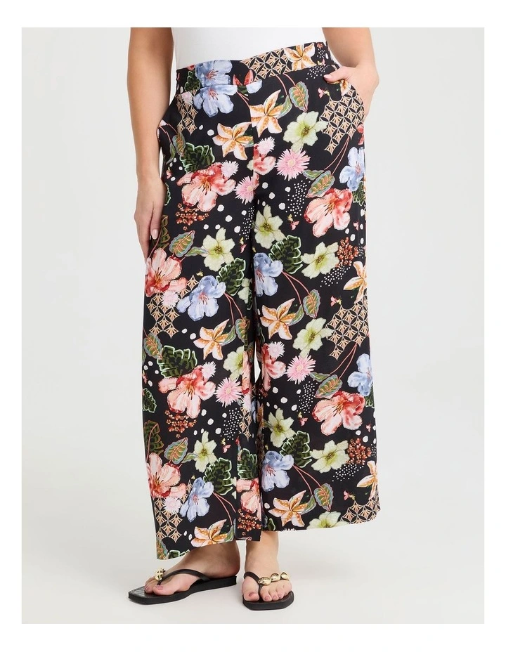 Natural Nomad Floral Pant in Print image 1