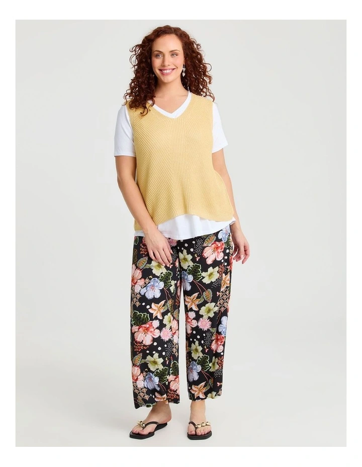 Natural Nomad Floral Pant in Print image 3