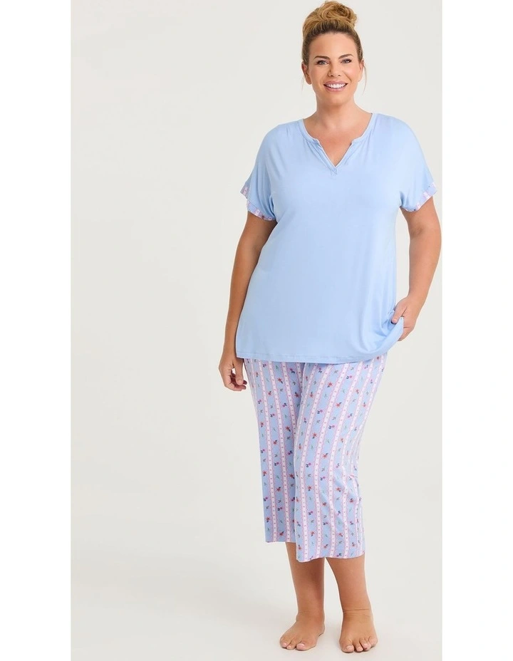 Bamboo Pastel Pyjama Top Baby Blue image 3